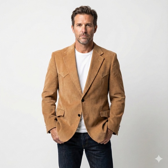 Circle S Other - Circle S Big and Tall Western Sport Coat Corduroy 54L